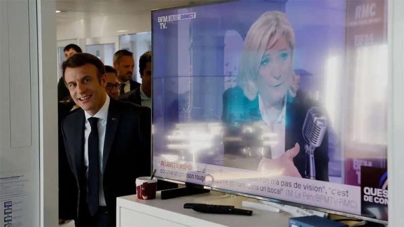 عشية الانتخابات.. الفارق بين ماكرون ولوبن يتقلص