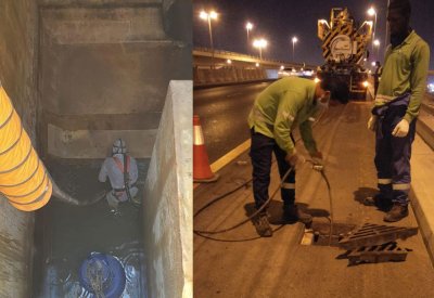 التعامل مع أكثر من 13 ألف بلاغ لقطاع الصرف الصحي خلال العام الماضي