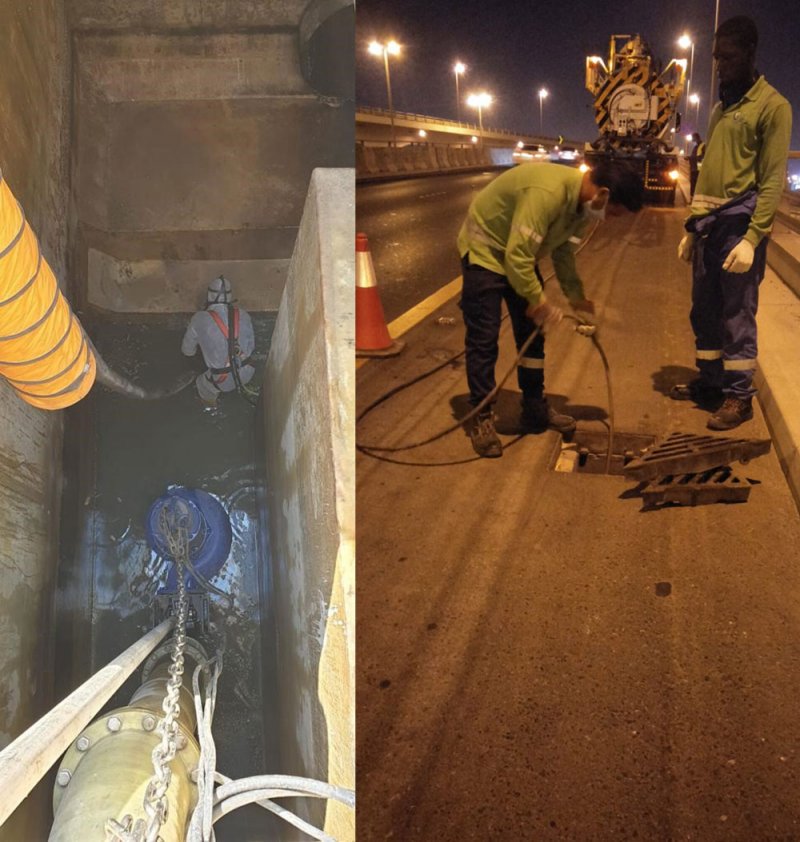 التعامل مع أكثر من 13 ألف بلاغ لقطاع الصرف الصحي خلال العام الماضي