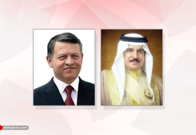 جلالة الملك يهنئ ملك الأردن  بمناسبة نجاح العملية الجراحية التي أجراها