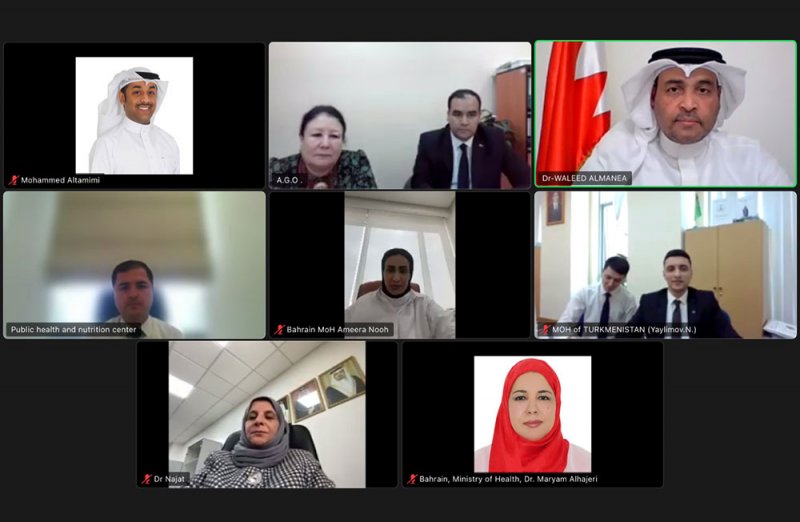 وزارة الصحة تعقد اجتماعاً ثنائياً مع وزارة الصحة والصناعة الطبية بتركمنستان