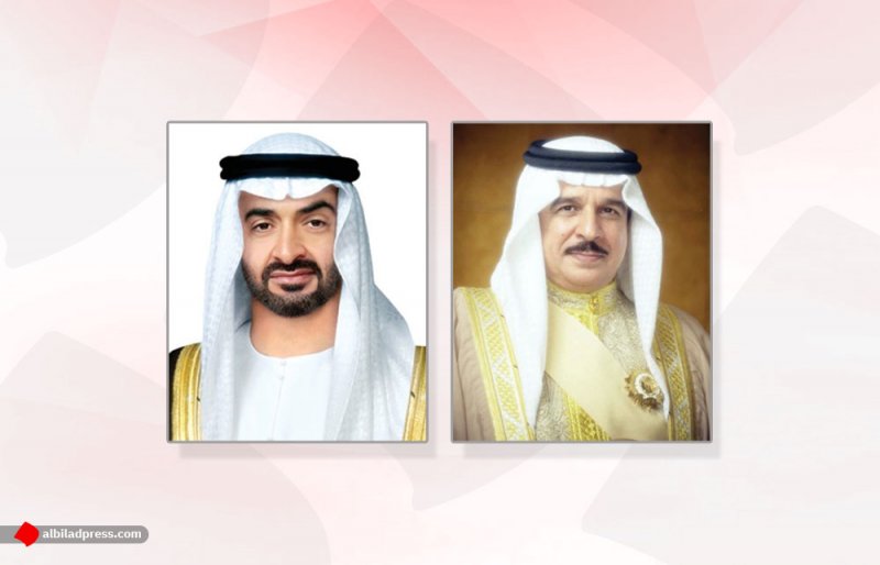 جلالة الملك المفدى و سمو ولي عهد أبوظبي يبحثان في قصر الصخير العلاقات الأخوية‎‎