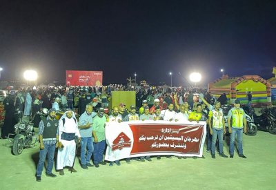 البطل فهد الذوادي يفوز بمسابقة الدراجات النارية في مهرجان البسيتين 