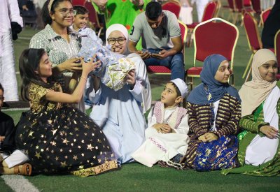 محاربي السرطان بجمعية أمنية طفل يحيون احتفالية القرقاعون  