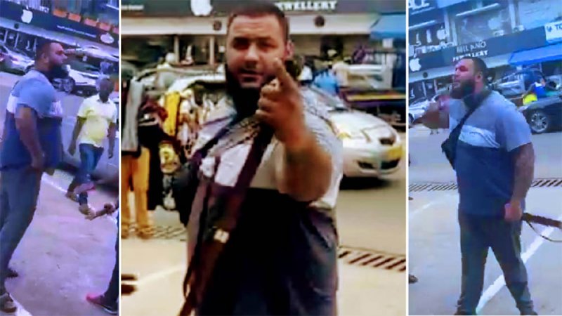 بالفيديو: لبناني يهدد شخصا بالسيف لنحره.. وهذه التفاصيل