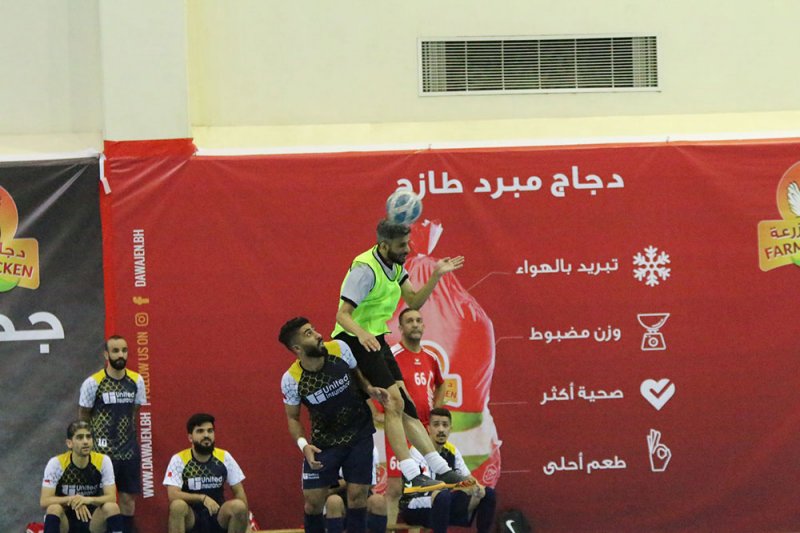 المتحدة للتأمين والمعامير يصعدان لنهائي بطولة دلمون للدواجن لكرة الصالات