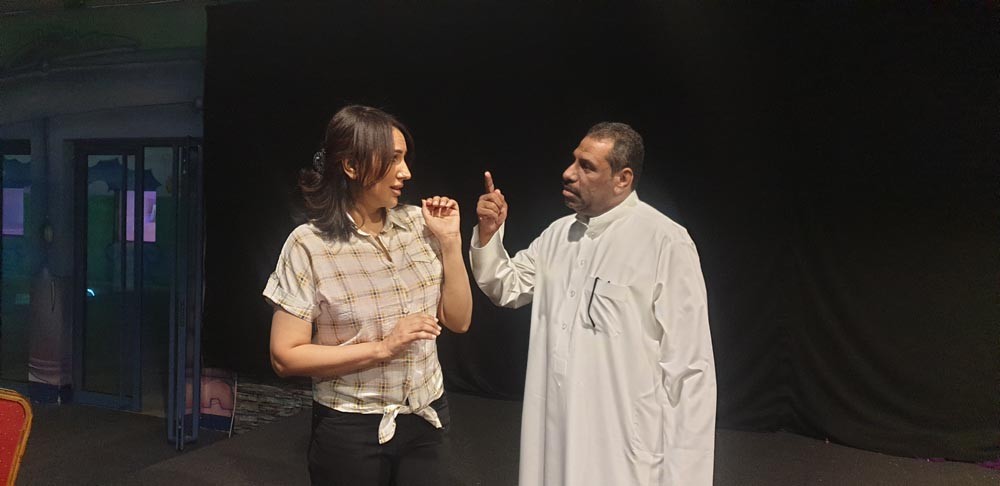 وفاء مكي خلال البروفات
