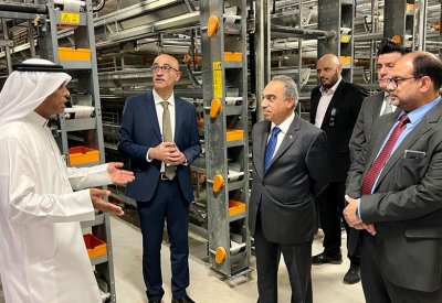 وزير الأشغال يطلع على مشروع التوسعة لزيادة الطاقة الإنتاجية من بيض المائدة في الشركة العامة للدواجن
