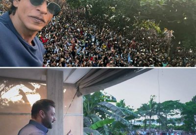 تجمع جمهور كل من شاروخان وسلمان خان  في العيد
