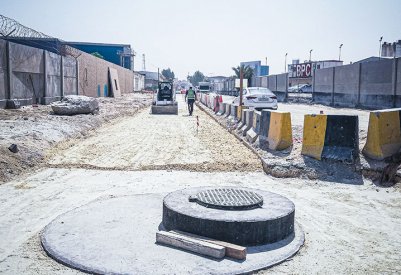 خلف: 65% نسبة إنجاز مشروع الخط الرئيسي الناقل لمياه الصرف الصحي من منطقة سلماباد