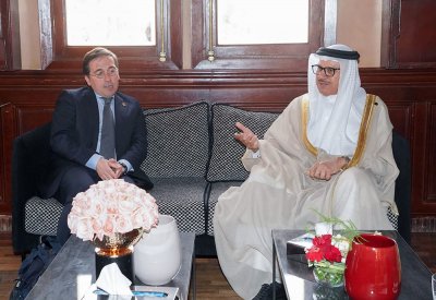 وزير الخارجية يجتمع مع وزير الشؤون الخارجية بإسبانيا