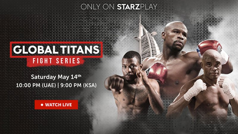 نزالات غلوبال تايتنز على مهبط طائرات برج العرب عبر STARZPLAY