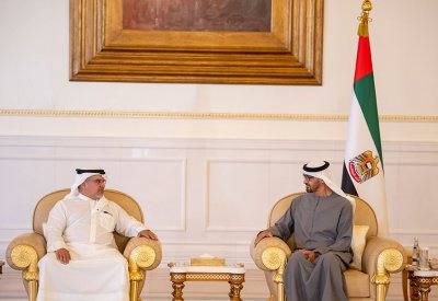 نائب جلالة الملك ولي العهد يقدم واجب العزاء إلى رئيس دولة الإمارات العربية المتحدة الشقيقة