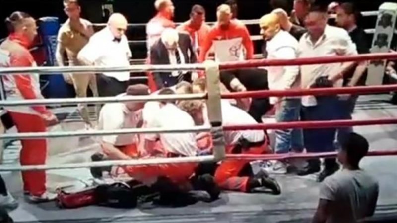 بالفيديو: لحظة وفاة ملاكم داخل حلبة الملاكمة