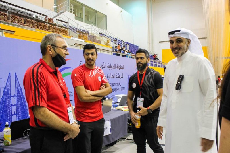 محمد بن دعيج يشهد منافسات البطولة الدولية الأولى البارالمبية للريشة الطائرة 2022