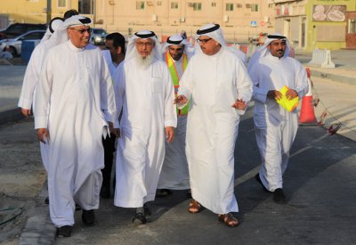 بالصور: تطوير شوارع الرفاع