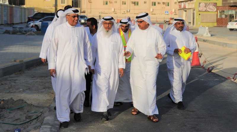 بالصور: تطوير شوارع الرفاع