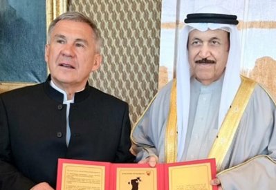 رئيس جمهورية تتارستان الروسية يستقبل رئيس المجلس الأعلى للشؤون الإسلامية
