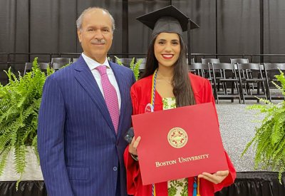 تخرج الشيخة آية بنت هشام آل خليفة من جامعة بوسطن