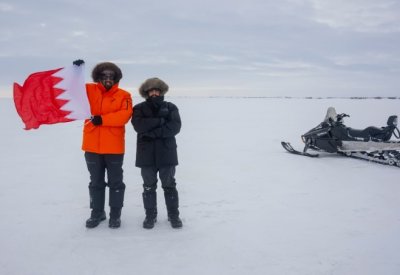 بالصور: مغامران بحرينيان يصلان الى يامال غرب سيبريا
