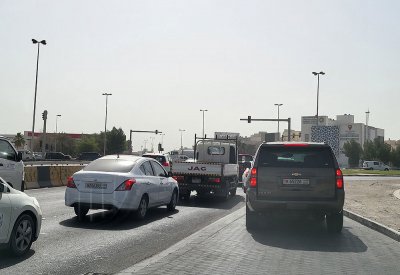 بالصورة: تكرار الاختناق المروري عند منفذ إشارات سلماباد