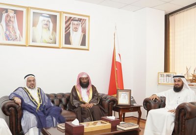 رئيس الأوقاف السنية يستقبل الشيخ محمد بن ناصر العجمي من الكويت
