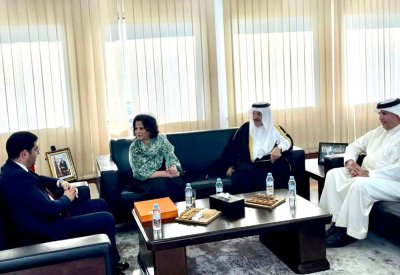 الشيخة مي تلتقي وزير الثقافة المغربي 