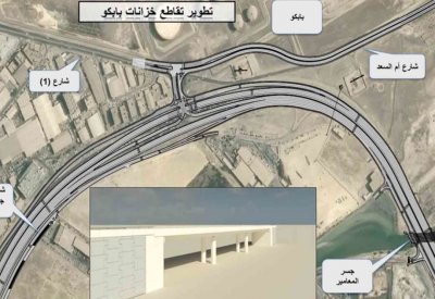 14.9 مليون دينار تكلفة تقاطع "خزانات بابكو"