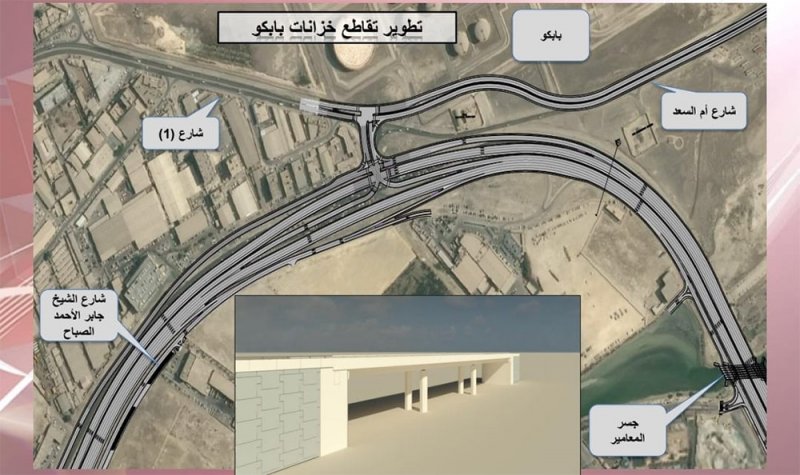 هذه تكلفة تطوير تقاطع "خزانات بابكو" مع الجسر الأحادي