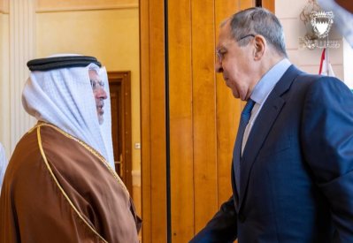 سمو ولي العهد رئيس مجلس الوزراء يستقبل وزير خارجية روسيا الاتحادية