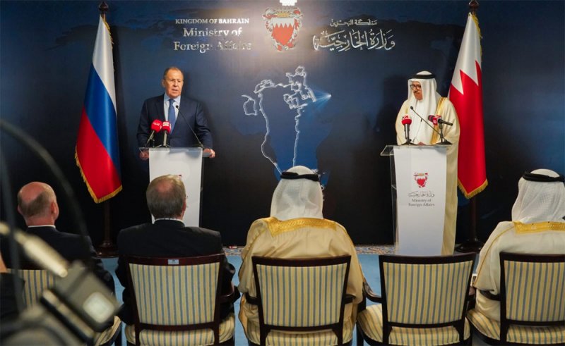 وزير الخارجية يعقد جلسة مباحثات رسمية مع معالي وزير خارجية روسيا الاتحادية