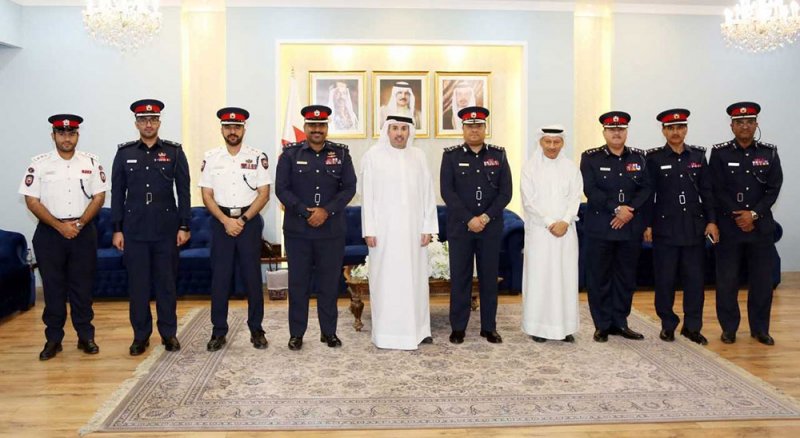 راشد بن عبدالرحمن يستقبل نائب مدير عام شرطة العاصمة ورؤساء المراكز الأمنية