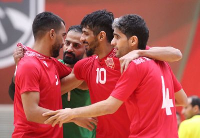 أحمر الصالات يتعادل مع عمان في بطولة غرب آسيا