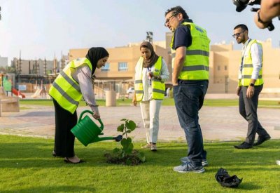 بالصور: حملة تشجير في المحرق