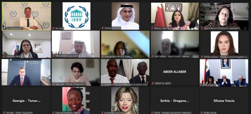 "الشعبة البرلمانية" تشارك في ندوة افتراضية حول "إطلاق المؤشرات الأولية للبرلمانات الديمقراطية"