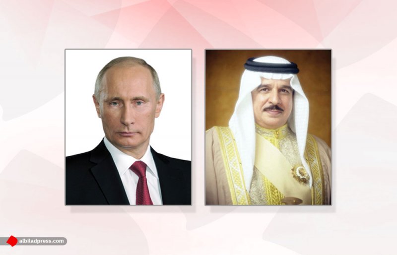 جلالة الملك المعظم يهنئ الرئيس الروسي بذكرى الاستقلال