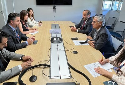 وزير الصناعة والتجارة والسياحة يلتقي وزير الاقتصاد والتجارة اللبناني