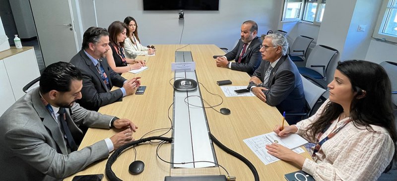 وزير الصناعة والتجارة والسياحة يلتقي وزير الاقتصاد والتجارة اللبناني