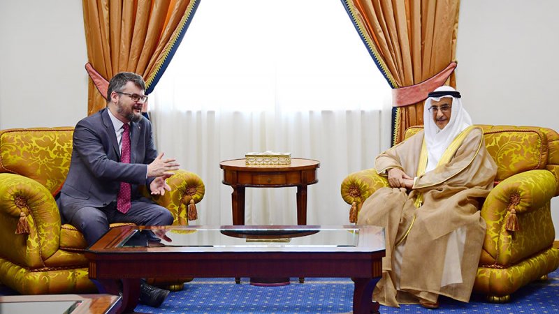 معالي الشيخ خالد بن عبد الله يؤكد أهمية توسيع آفاق العمل الثنائي مع سلوفاكيا