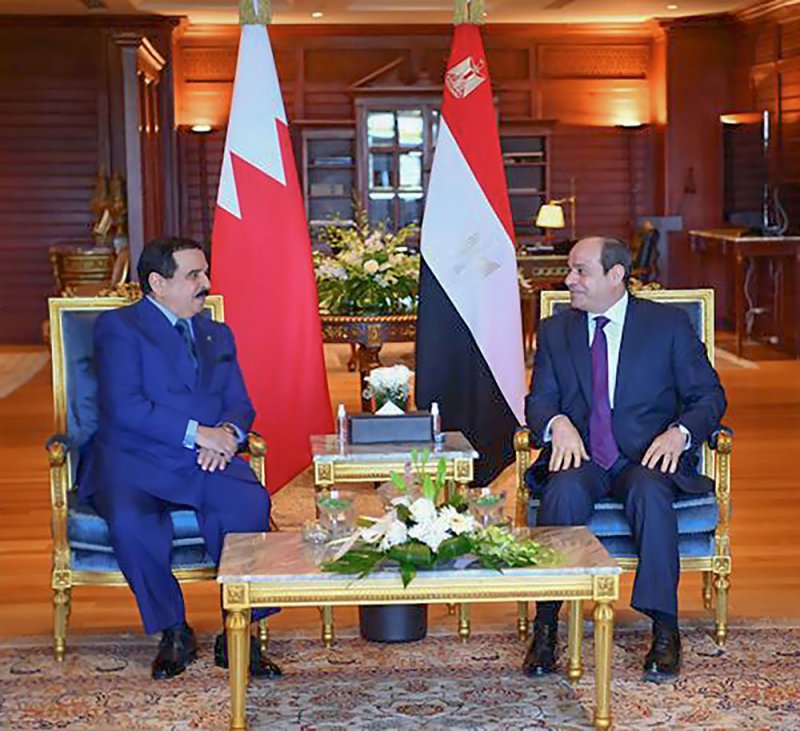 جلالة الملك المعظم يجتمع بأخيه فخامة الرئيس المصري في مدينة شرم الشيخ