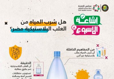 هل شرب الماء بالعلب البلاستيكية مضر؟.. مجلس الصحة الخليجي يكشف