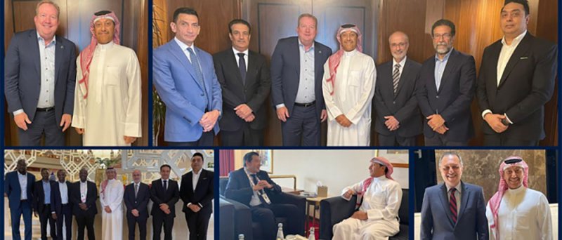القائم بأعمال الرئيس التنفيذي لطيران الخليج يناقش مع نظرائه في اتحاد (أياتا) الشراكات المستقبلية