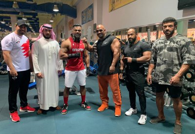 الحداد يتابع استعدادات لاعبي منتخب كمال الأجسام للبطولة العربية بمصر