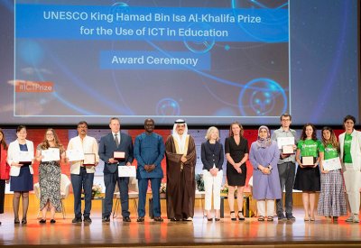"اليونسكو" و "التربية" تقيمان حفل تسليم جائزة اليونسكو- الملك حمد لاستخدام تكنولوجيات المعلومات والاتصال في مجال التعليم
