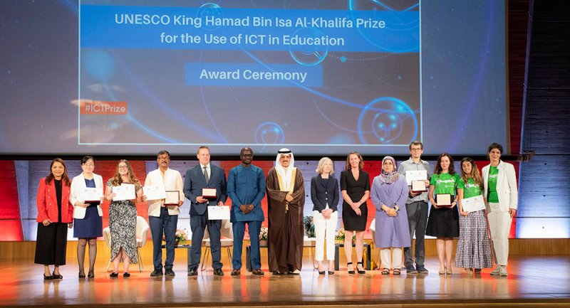 "اليونسكو" و "التربية" تقيمان حفل تسليم جائزة اليونسكو- الملك حمد لاستخدام تكنولوجيات المعلومات والاتصال في مجال التعليم