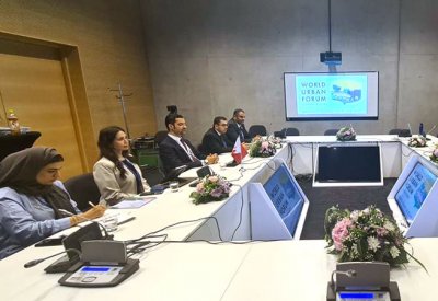 المبارك يبحث مجالات التعاون المشترك مع المدير التنفيذي لبرنامج الأمم المتحدة للمستوطنات البشرية