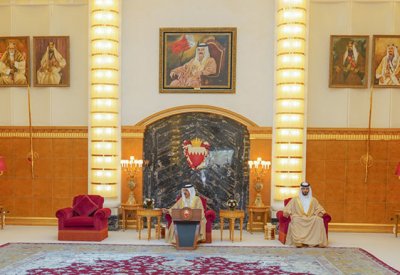 جلالة الملك المعظم يستقبل نائب رئيس المجلس الأعلى للقضاء رئيس محكمة التمييز ورئيس المحكمة الدستورية