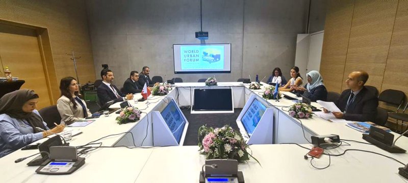 المبارك يبحث مجالات التعاون المشترك مع المدير التنفيذي لبرنامج الأمم المتحدة للمستوطنات البشرية