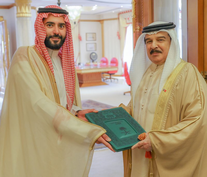 جلالة الملك المعظم يتسلم رسالة خطية من خادم الحرمين الشريفين