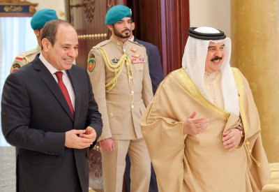 جلالة الملك المعظم يعقد جلسة مباحثات رسمية مع فخامة الرئيس المصري